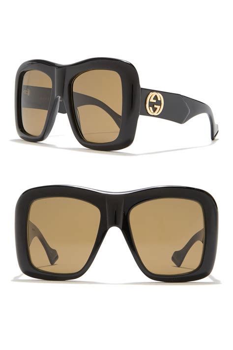 gucci 54mm gradient square sunglasses|Gucci oversized square acetate sunglasses.